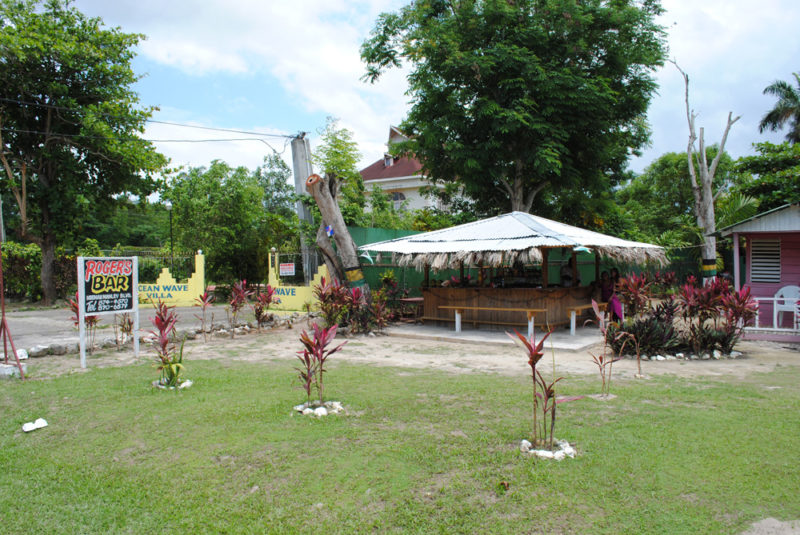 Roger's Bar, in Roger's front yard, Negril, Jamaica.