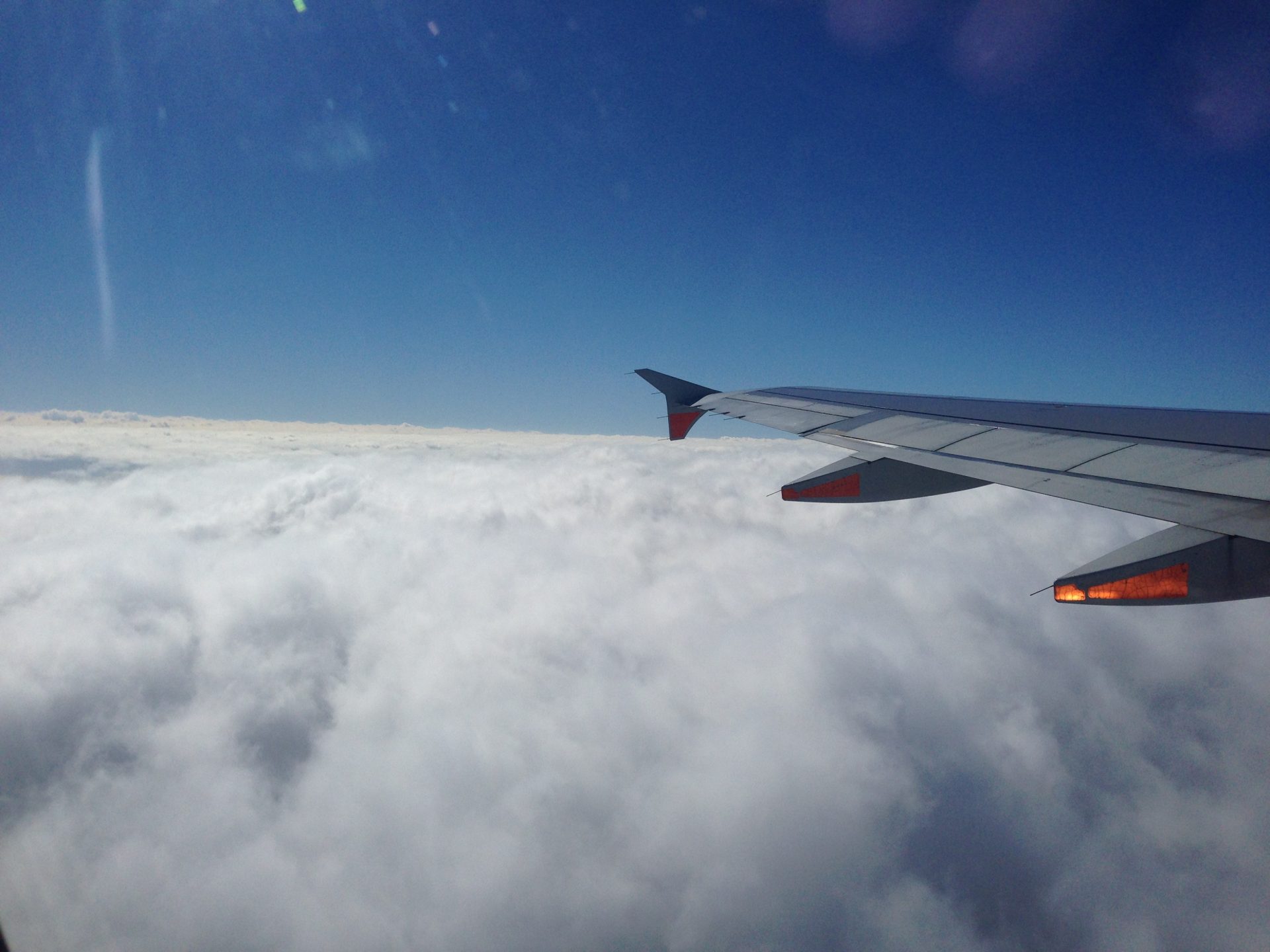 Clouds Out the plane window