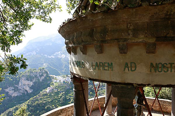 Another stop along the paths of at Villa Cimbrone Gardens