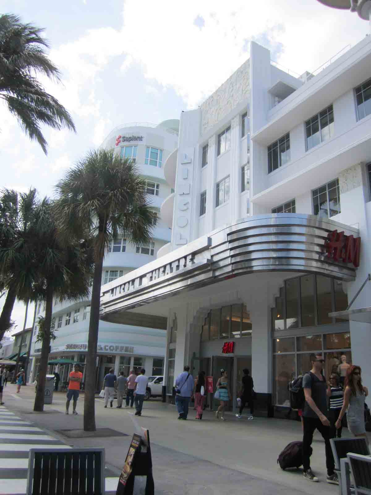 Art deco Lincoln Theatre Miami Beach