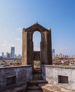 Worli Fort overlooking the Bombay skyline