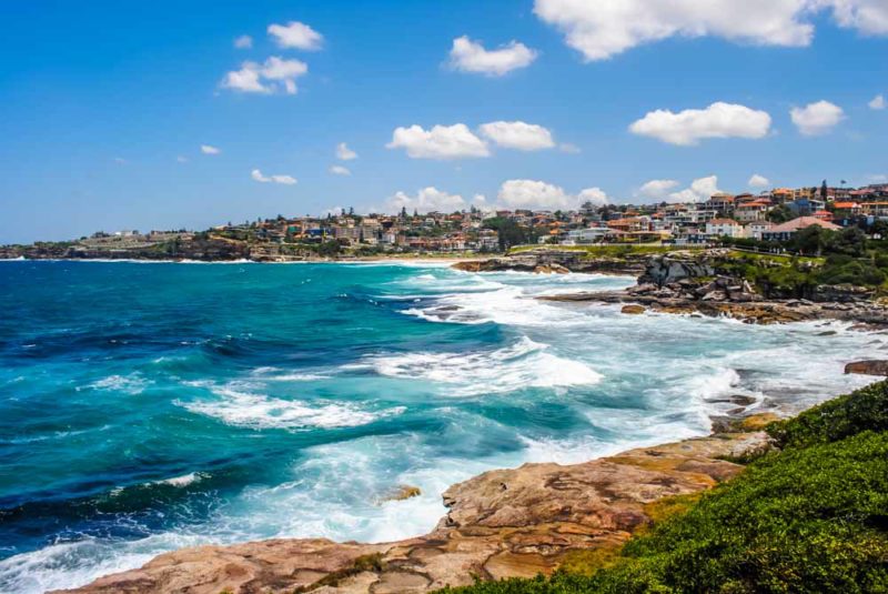Along the beautiful coast from Bondi to Coogee, Sydney