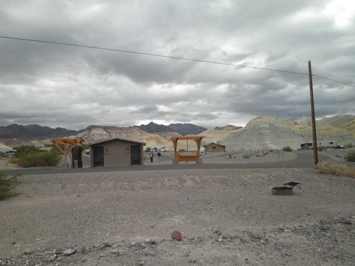 our campsite in Death Valley. you can actually see the rocks on the ground.