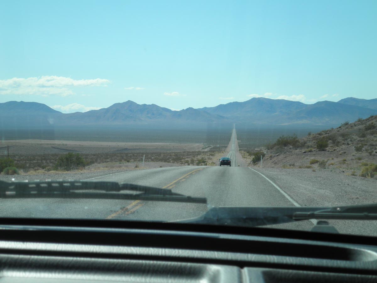 Straight Roads in Death Valley 
