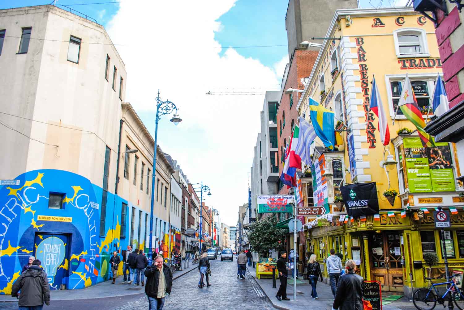 Temple Bar precinct in Dublin