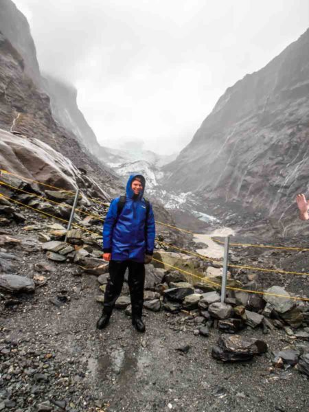 At the terminal in the rain of Franz Josef Glacier