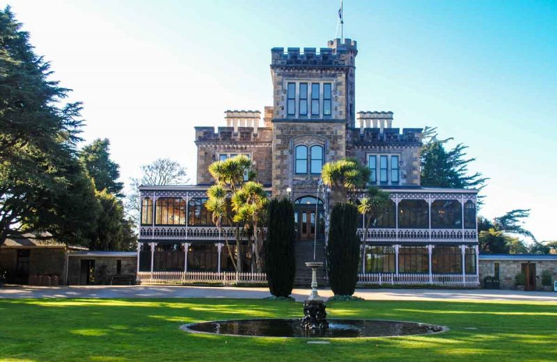 Larnach Castle on the Otago Peninsula New Zealand