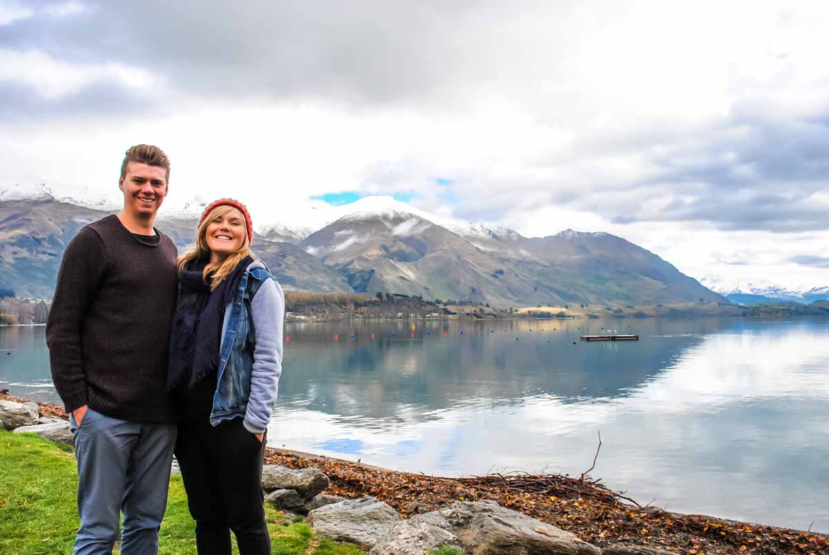 The foreshore at Lake Wanaka New Zealand South Island