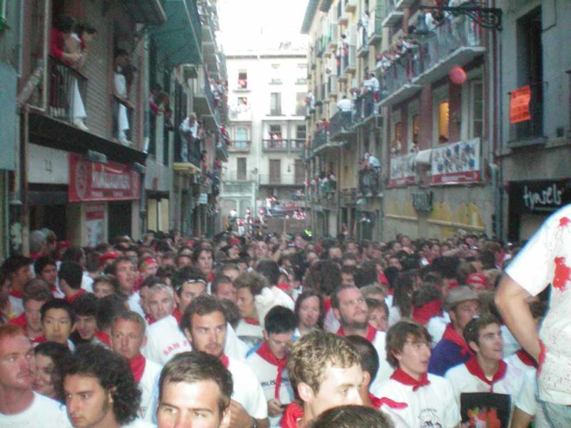 Packed in tight at San Fermin