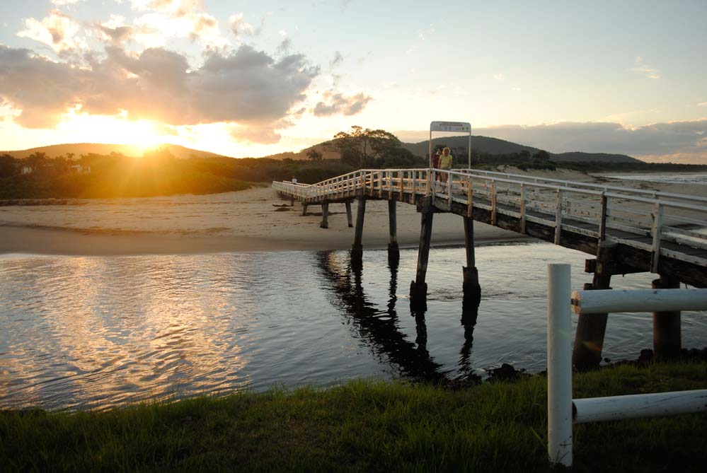 Crescent Head bridge over Killick Creek. This is before it was washed away in a storm.