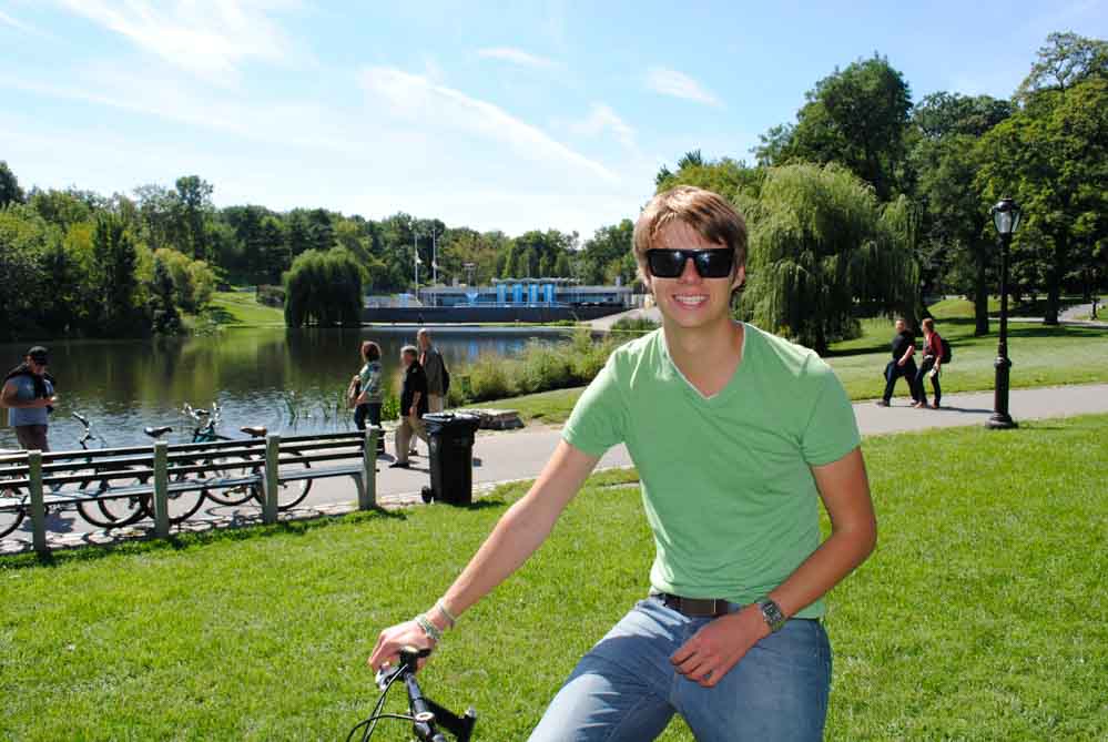 Cycling in Central Park New York