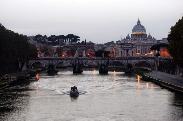 Rome Italy at sunset