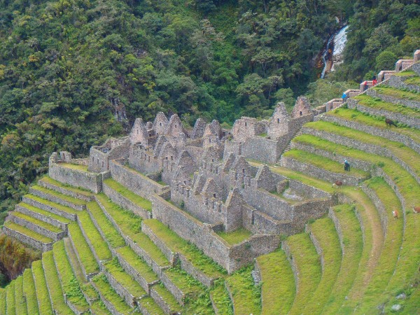 Ruins along the Inca Trail hike, Peru
