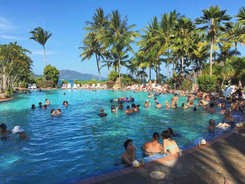 Hamilton Island Pool on New Years Eve