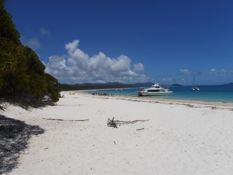 Even on a busy day Whitehaven Beach is looks pretty empty. It's bliss.
