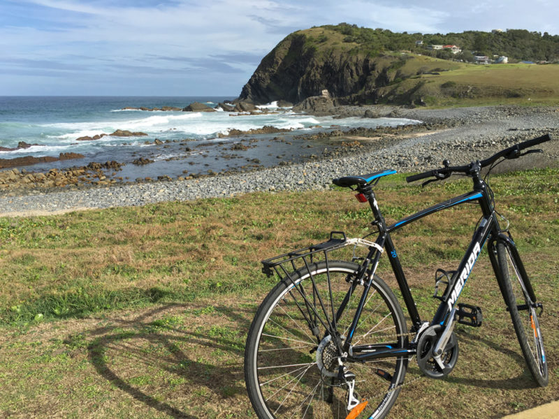 Pebble Beach Crescent Head with my bike