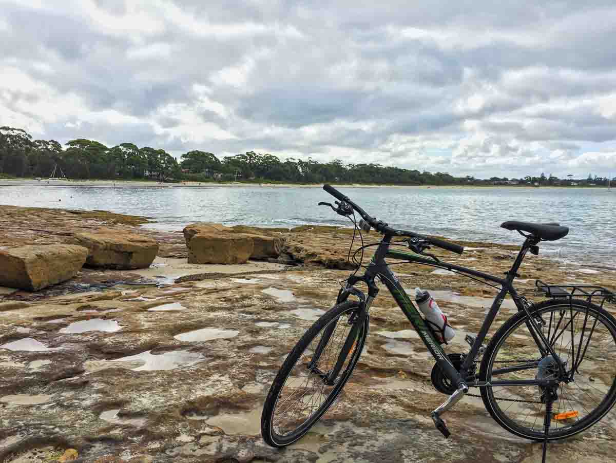 My bike around the rocks of Vincentia, Jervis Bay