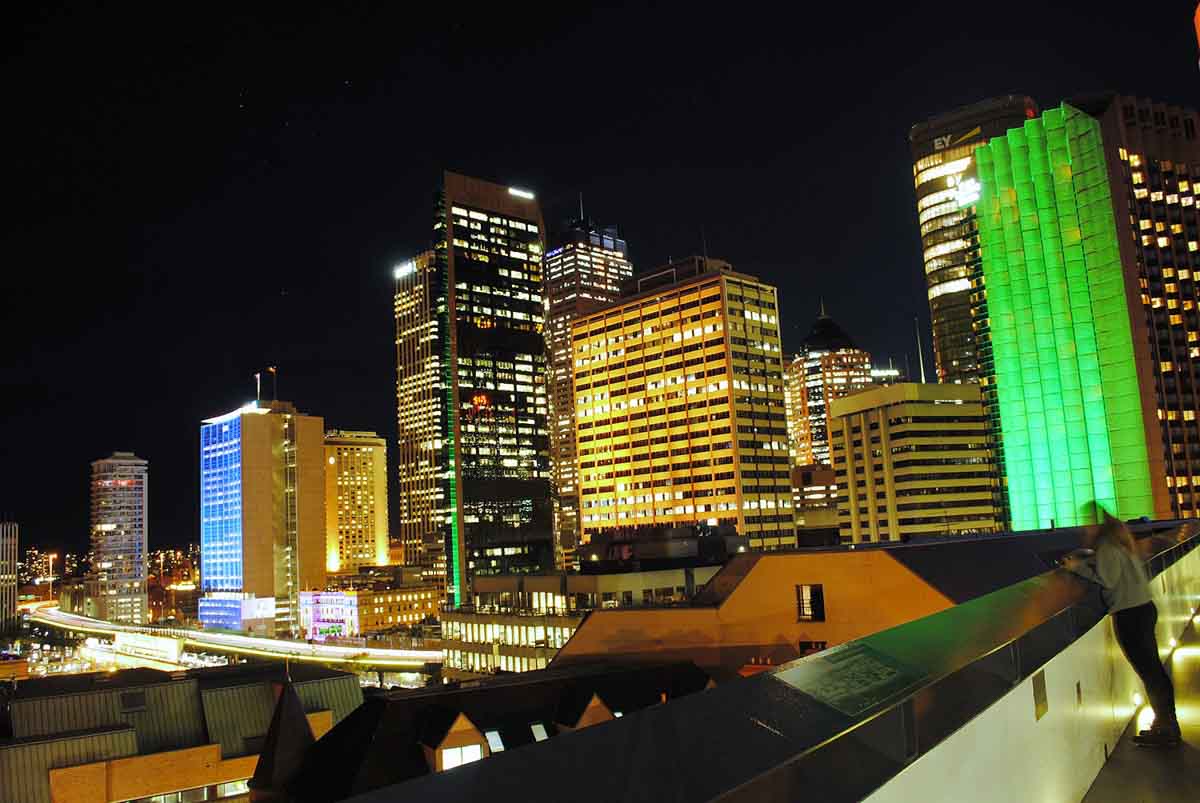 Sydney City at Night for Vivid Festival