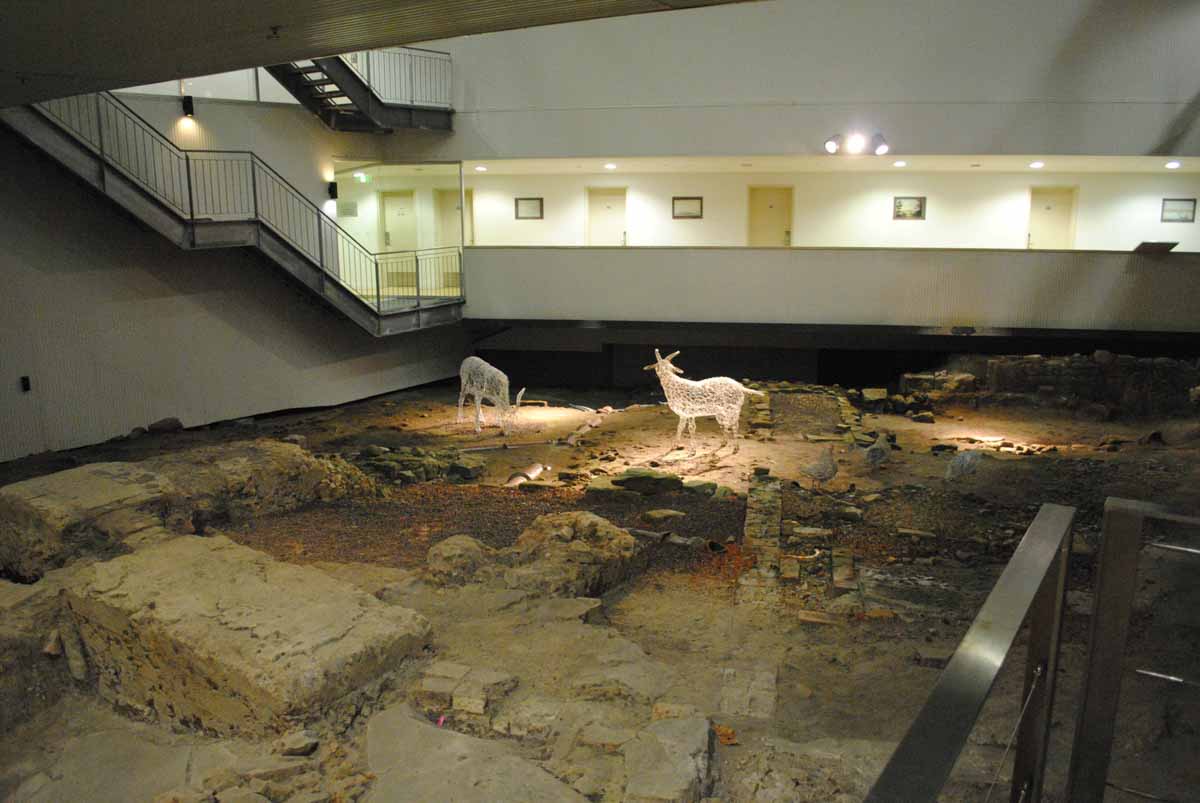 Sydney Harbour YHA historic ruins at ground level