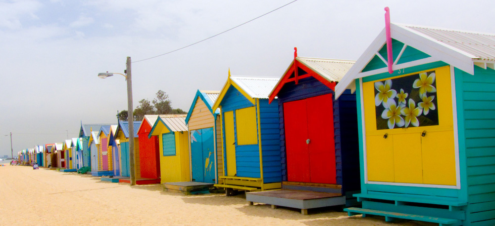 Brighton Beach bath houses Melbourne