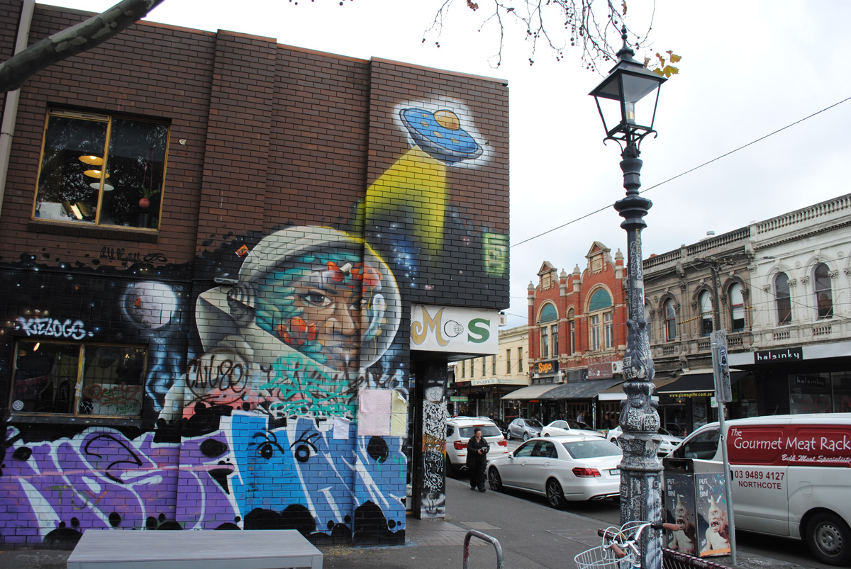 Brunswick street melbourne grafitti art