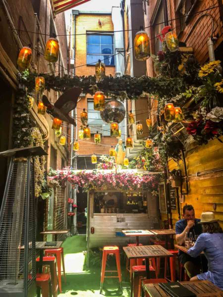 Chuckle Park laneway bar in Melbourne