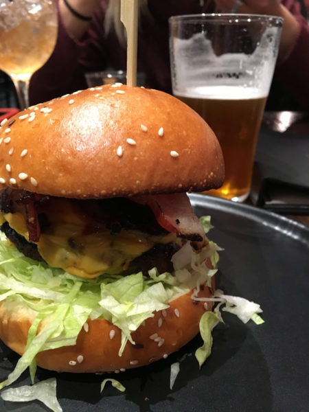 Meatmaiden Wagyu burger on Little Collins St Melbourne