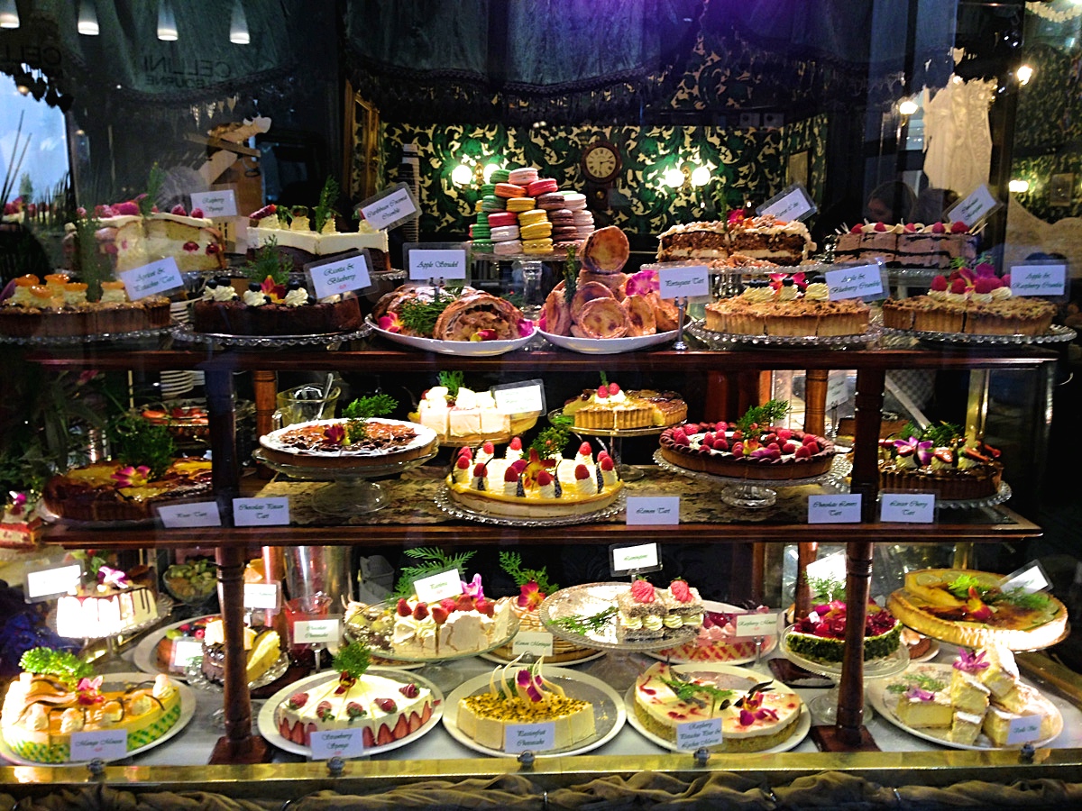 The cake selection at Hopetoun Tea Room