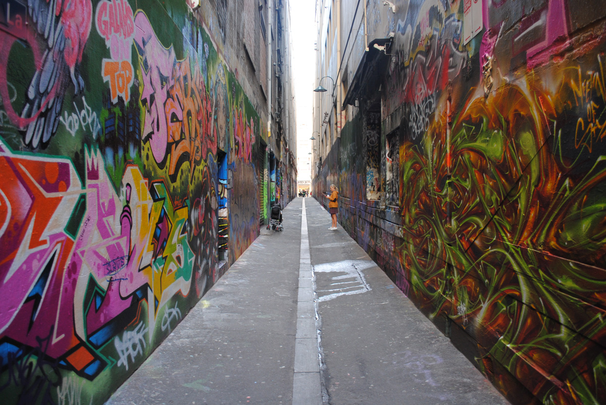 Union Lane grafitti art Melbourne