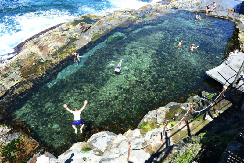 Swimming in the Bogey Hole is one of the favourite things to do in Newcastle for locals