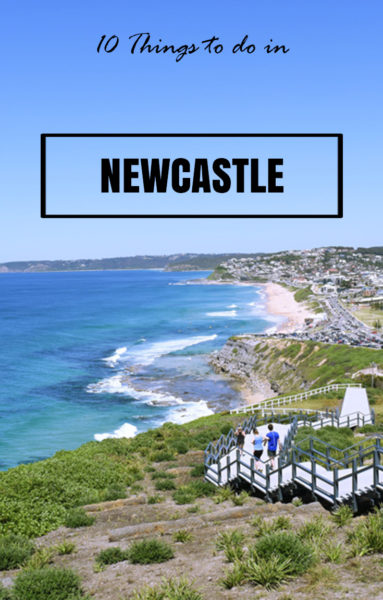 Newcastle, NSW: Bar Beach from the Anzac memorial walkway. 