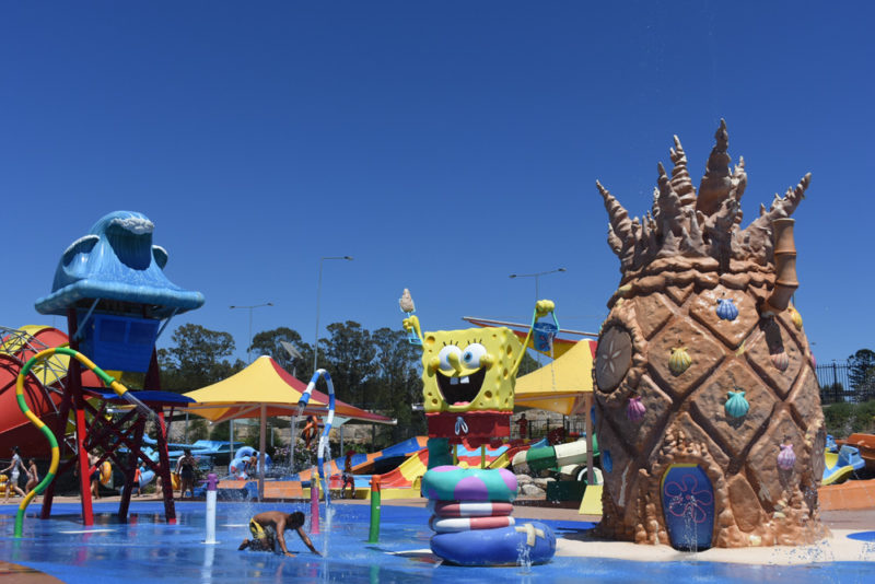 Spongebob and Pals at Nickelodeon Beach Wet n Wild Sydney