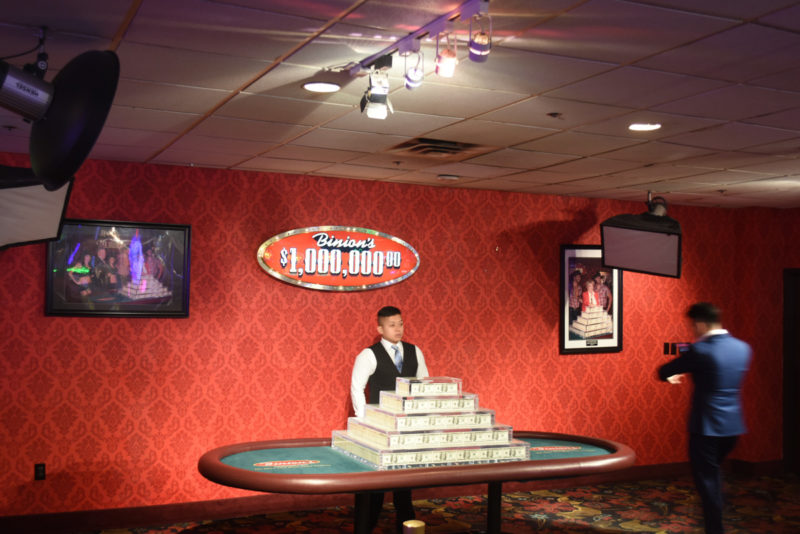 A million dollars in cash at Binions Casino Downtown Las Vegas