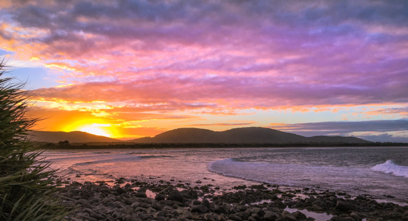 Crescent Head Beach at Sunset