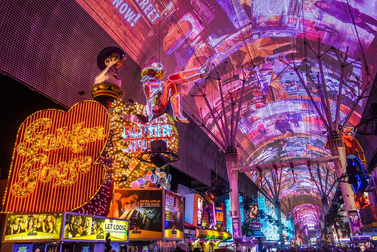 Fremont Street Experience Downtown Las Vegas.