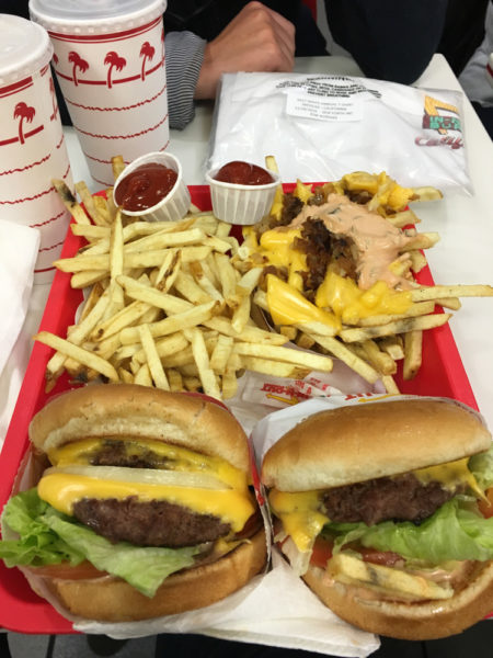 In n Out Double Doubles and animal fries