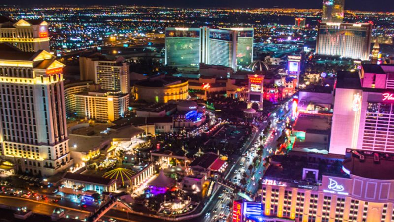 Las Vegas trip at night from the Eiffel tower experience