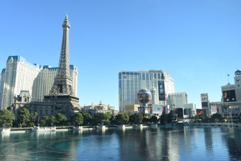 Paris Hotel and Casino from Lago by Julian Serrano at the Bellagio