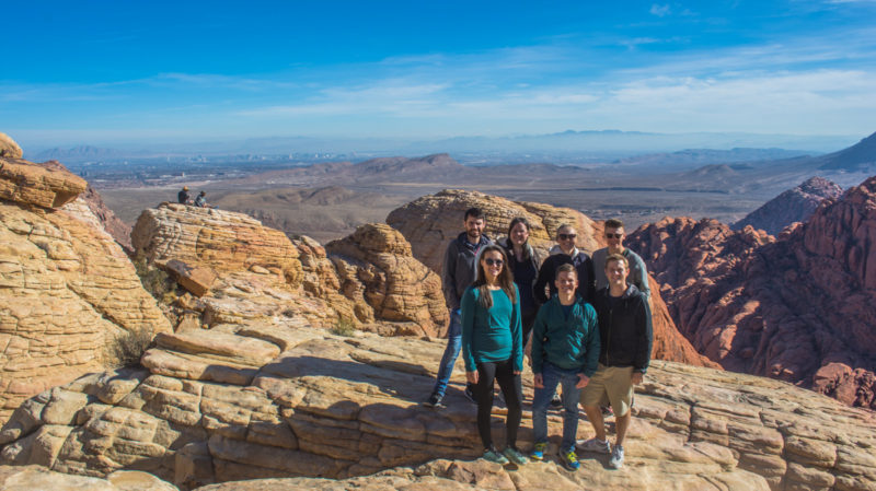 Red Rock Canyon Hike, view over Las Vegas