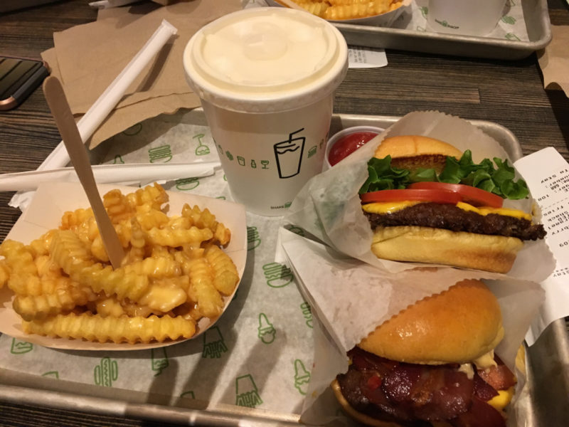 Shake Shack burgers NYNY Las Vegas