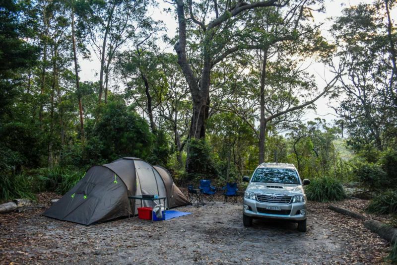 Green Patch D Campground Booderee National Park, Jervis Bay, NSW our site