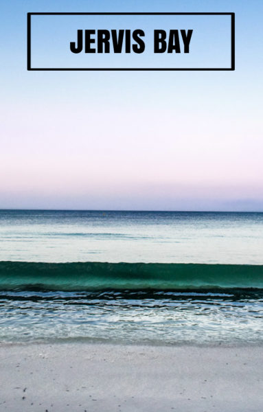 Sunset over Green Patch Beach in Jervis Bay, NSW. 