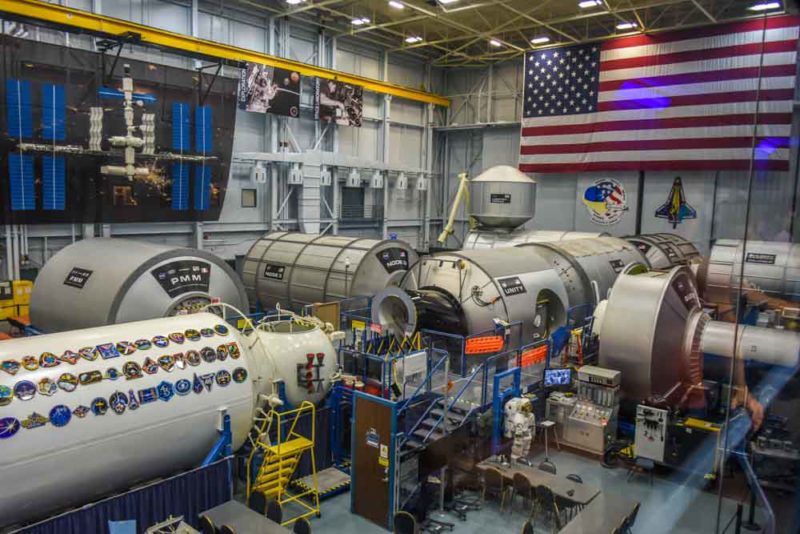 Building 9 on the NASA Johnson Space Center Tram Tour