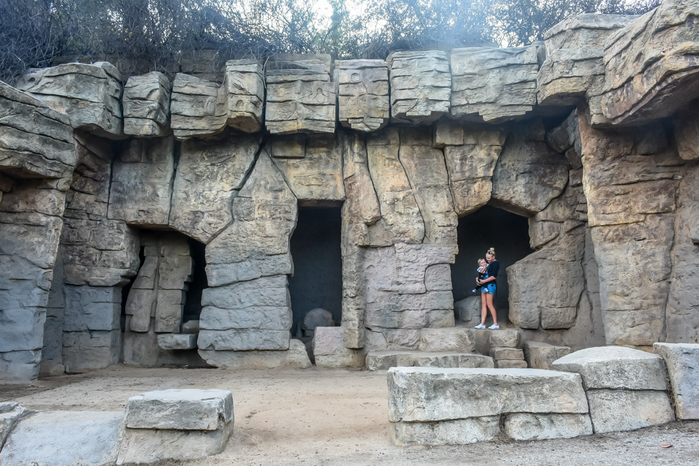 Old enclosures at the Abandoned Zoo Los Angeles