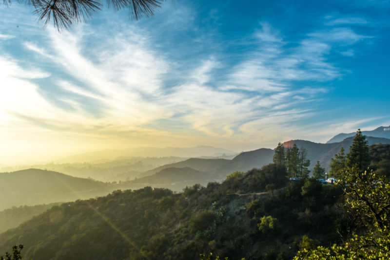 The Hollywood Hills from the Griffith Observatory Hollywood LA