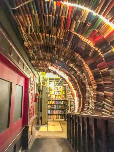 The Last Bookstore Downtown LA book tunnel