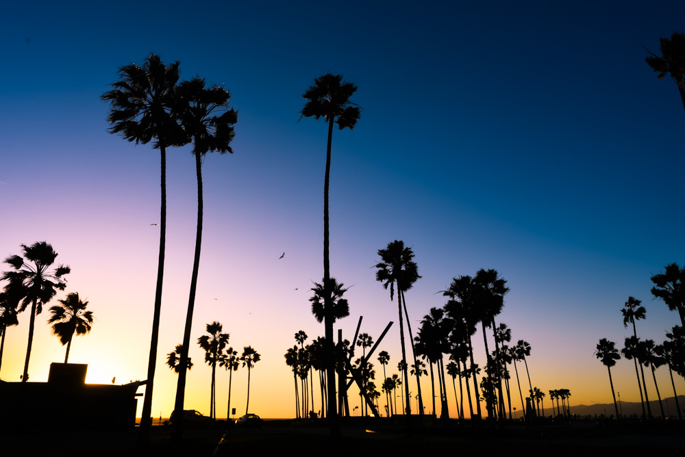 Sunset over Venice Beach, LA