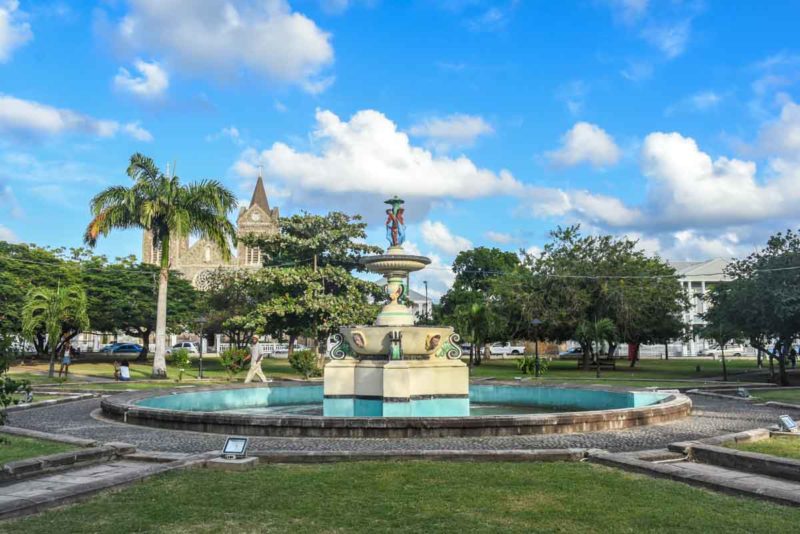 Broken Fountain at Independence Square Basseterre St Kitts