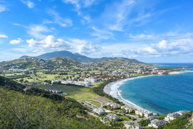 View looking north from Sir Timothy's Hill St Kitts