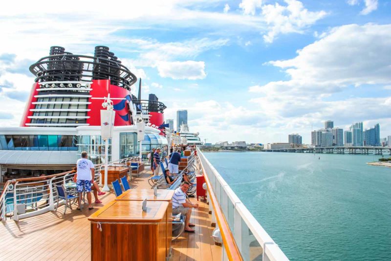 Disney Wonder leaving Miami Beach